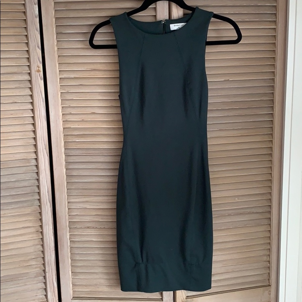 ARITZIA Babaton green stretch sheath dress 00